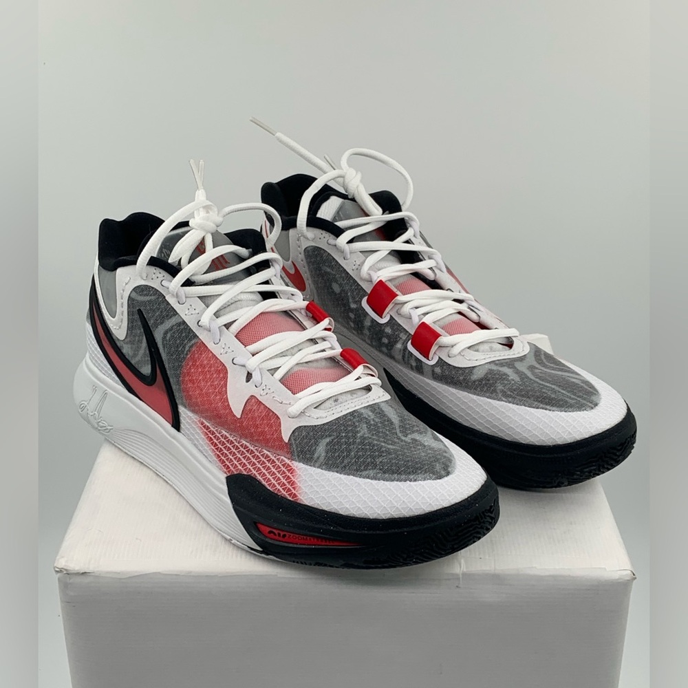 NWT NIB Nike Kyrie 8 White/University Red DJ6017-100 Size 14M or 15.5W